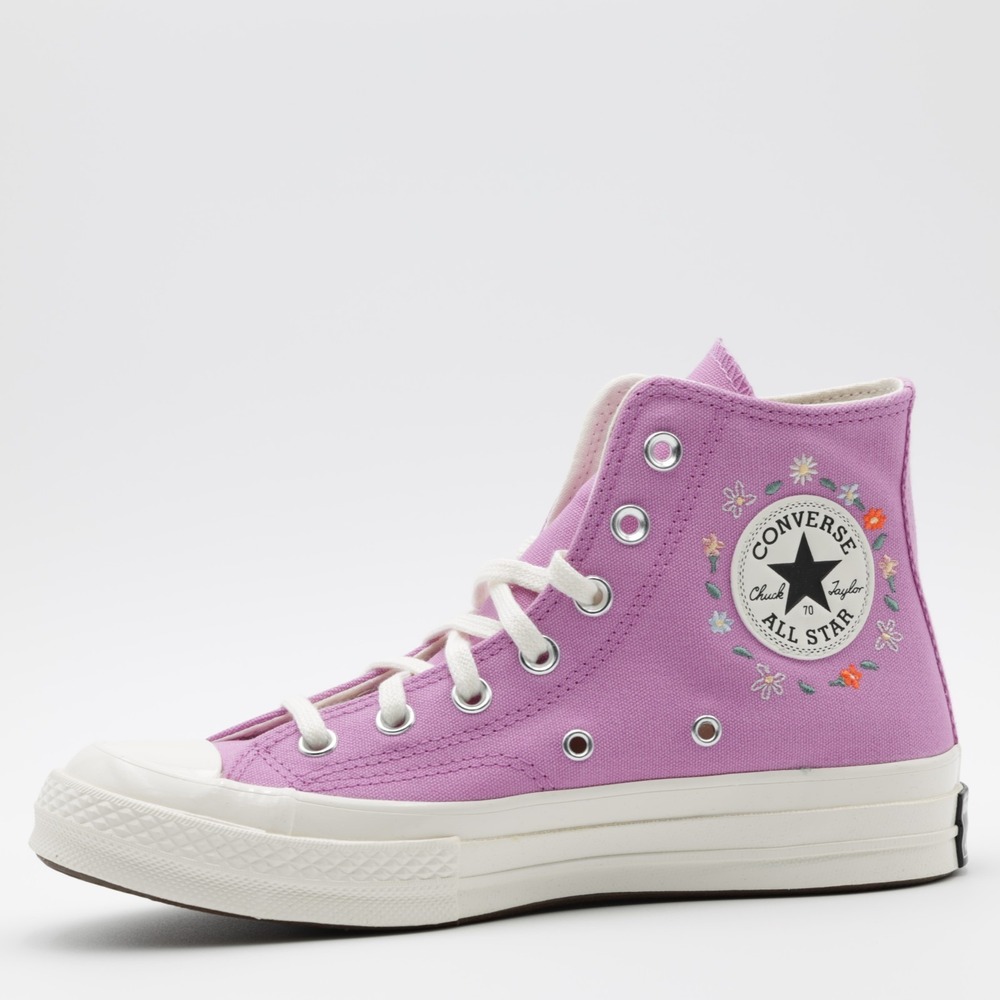 Converse Women's Chuck‎ 70 Floral Comfort Canvas High Shoes Purple Size 8 - Picture 3 of 11